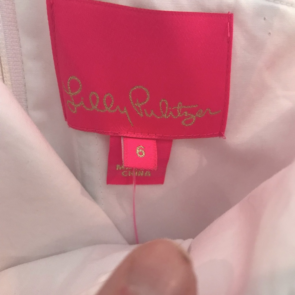 New LILLY PULITZER Tiffani One-Shoulder Dress in Havana Pink *Barbiecore* NWT - Picture 11 of 16